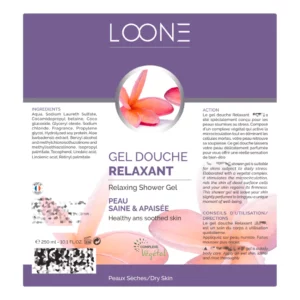 étiquette produit cosmétique gel douche
