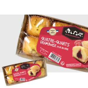 étiquette personnalisable agroalimentaire quatre quart framboise1