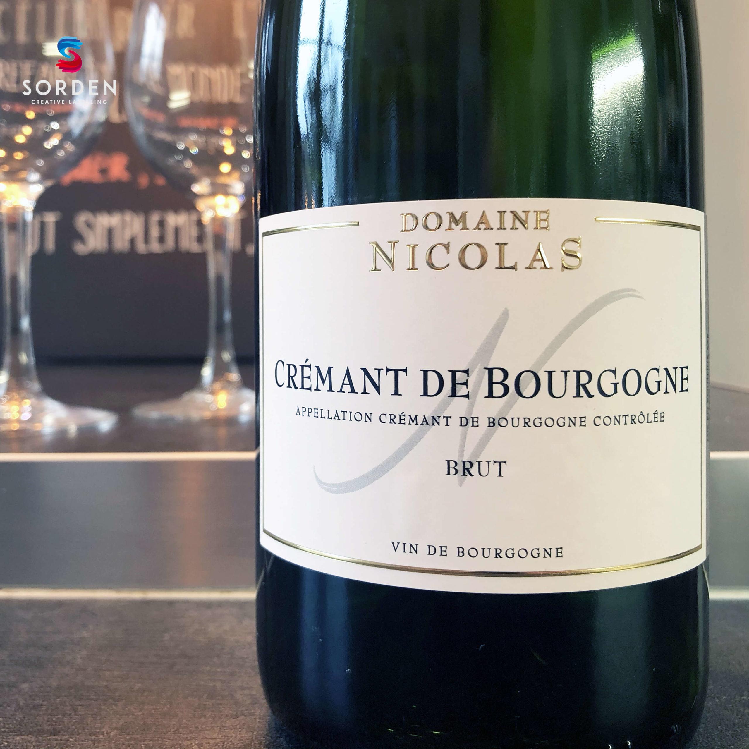 Etiquettes adhésives pour bouteille Millésimée