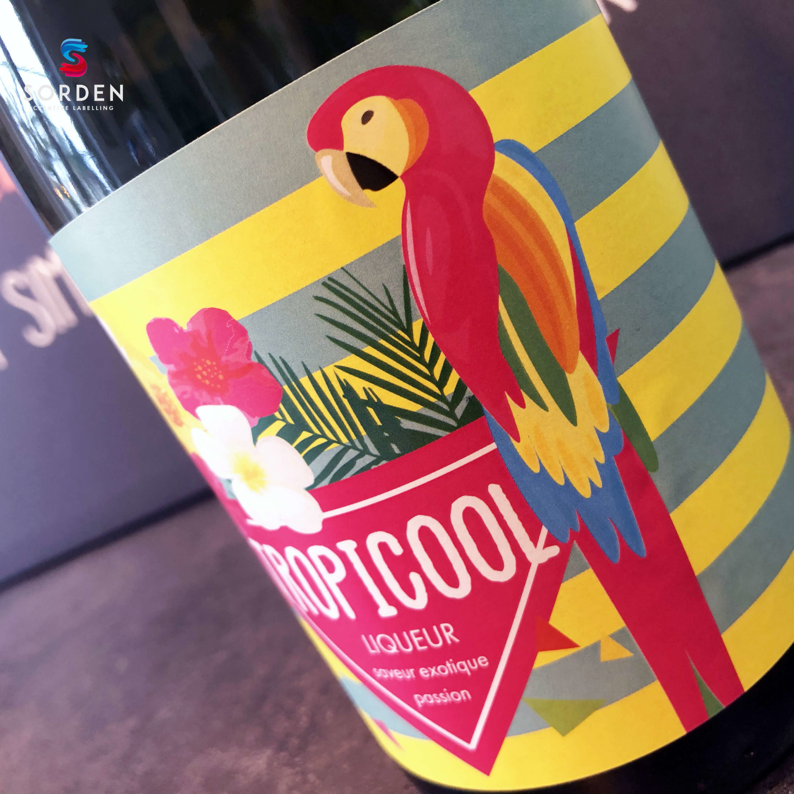 Etiquettes adhésives pour bouteille de Liqueur