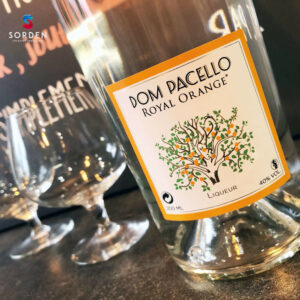 étiquette liqueur orange