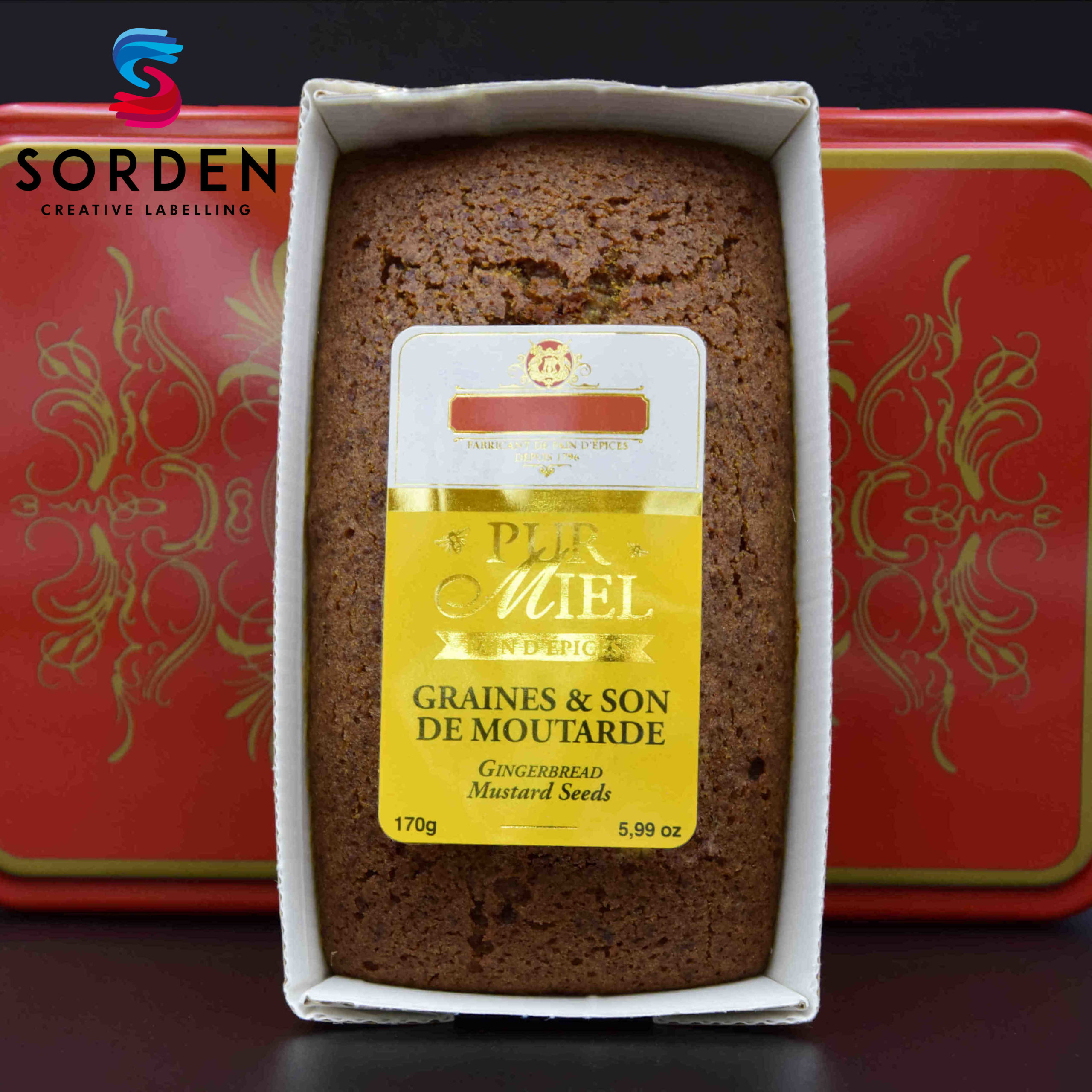 Etiquettes adhésives avec dorure à chaud