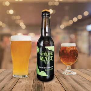 étiquette atelier du malt mise en scène